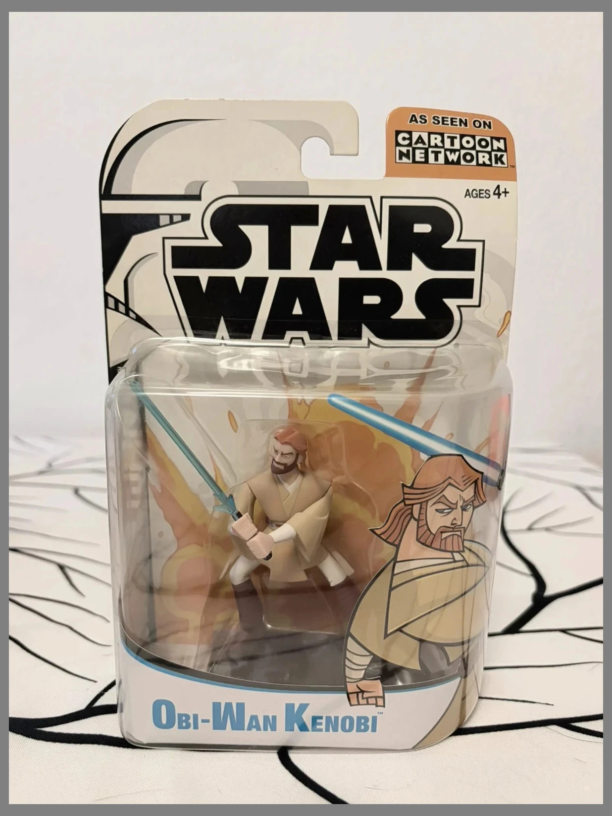 Star Wars Clone Wars – Obi-Wan Kenobi (2003) Hasbro – Cartoon Network – Neuf MOC